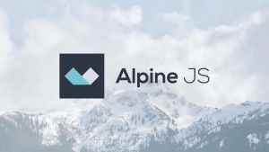 The official logo of Alpine.js, a lightweight JavaScript framework.